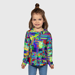 Лонгслив детский Vanguard fractal pattern, цвет: 3D-принт — фото 2