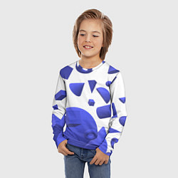 Лонгслив детский Падающие геометрические фигуры, цвет: 3D-принт — фото 2