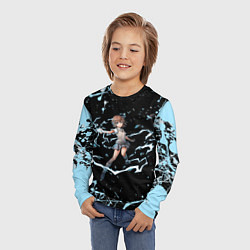 Лонгслив детский Микото в деле - Некий научный Рейлган, цвет: 3D-принт — фото 2