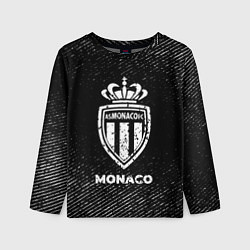 Лонгслив детский Monaco с потертостями на темном фоне, цвет: 3D-принт