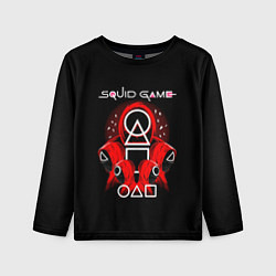 Лонгслив детский Игра в кальмара - Squid Game, цвет: 3D-принт