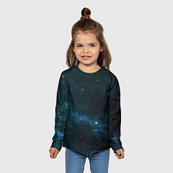 Лонгслив детский Космическая туча, цвет: 3D-принт — фото 2