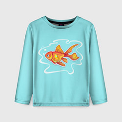 Лонгслив детский Загадай желание: Золотая рыбка, цвет: 3D-принт