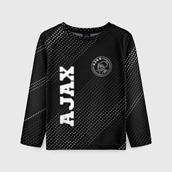 Лонгслив детский Ajax sport на темном фоне: надпись, символ, цвет: 3D-принт