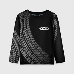 Лонгслив детский Chery tire tracks, цвет: 3D-принт