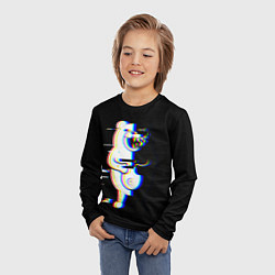 Лонгслив детский Danganronpa monokuma glitch, цвет: 3D-принт — фото 2