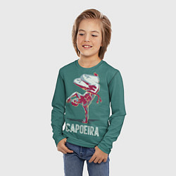 Лонгслив детский Capoeira fighter, цвет: 3D-принт — фото 2