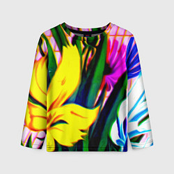 Лонгслив детский Цветочный букет для женщин, цвет: 3D-принт