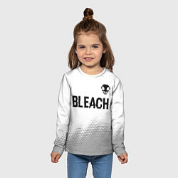 Лонгслив детский Bleach glitch на светлом фоне: символ сверху, цвет: 3D-принт — фото 2
