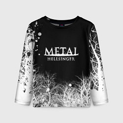Лонгслив детский Метал хэллрайсингер арт, цвет: 3D-принт