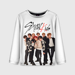 Лонгслив детский Stray Kids white background, цвет: 3D-принт