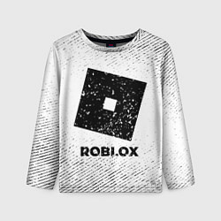 Лонгслив детский Roblox с потертостями на светлом фоне, цвет: 3D-принт
