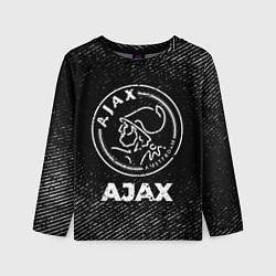 Лонгслив детский Ajax с потертостями на темном фоне, цвет: 3D-принт