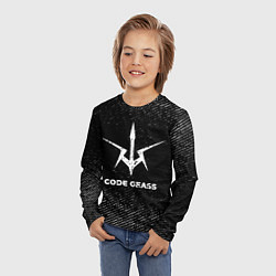 Лонгслив детский Code Geass с потертостями на темном фоне, цвет: 3D-принт — фото 2