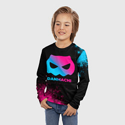 Лонгслив детский DanMachi - neon gradient, цвет: 3D-принт — фото 2