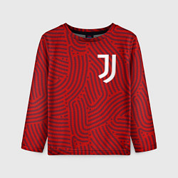 Лонгслив детский Juventus отпечатки, цвет: 3D-принт