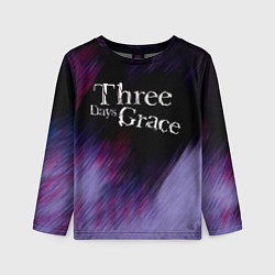 Лонгслив детский Three Days Grace lilac, цвет: 3D-принт