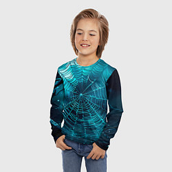 Лонгслив детский Halloween паутина, цвет: 3D-принт — фото 2
