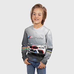 Лонгслив детский BMW M8 Safety car, цвет: 3D-принт — фото 2