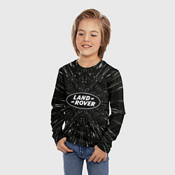 Лонгслив детский Ленд Ровер эмблема, автомобильная тема, цвет: 3D-принт — фото 2