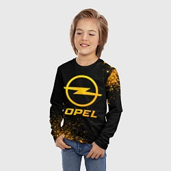 Лонгслив детский Opel - gold gradient, цвет: 3D-принт — фото 2
