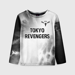Лонгслив детский Tokyo Revengers glitch на светлом фоне: символ све, цвет: 3D-принт