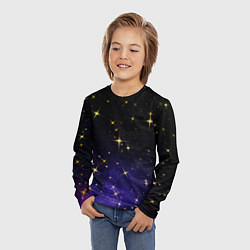 Лонгслив детский Сияющие звёзды вселенной, цвет: 3D-принт — фото 2