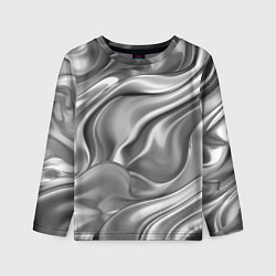 Лонгслив детский Плавленное серебро, цвет: 3D-принт