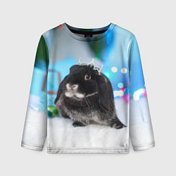 Лонгслив детский Кролик символ нового года, цвет: 3D-принт