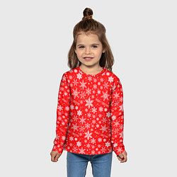 Лонгслив детский Merry christmas new year, цвет: 3D-принт — фото 2