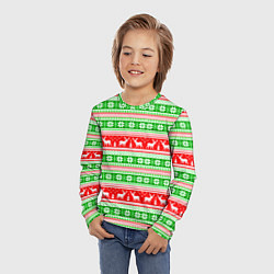 Лонгслив детский Deers patterns, цвет: 3D-принт — фото 2