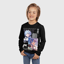 Лонгслив детский Re: Zero жизнь с нуля в другом мире, цвет: 3D-принт — фото 2