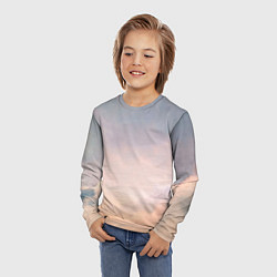 Лонгслив детский Мистические облака среди гор, цвет: 3D-принт — фото 2