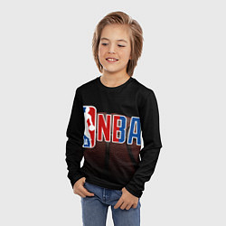 Лонгслив детский NBA - logo, цвет: 3D-принт — фото 2