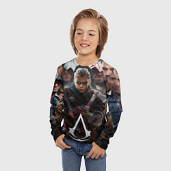 Лонгслив детский Assassins Creed Eivor, цвет: 3D-принт — фото 2