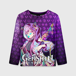 Лонгслив детский Кэ Цин элементали, цвет: 3D-принт