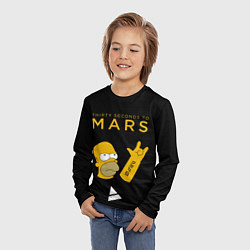 Лонгслив детский 30 Seconds to Mars Гомер Симпсон рокер, цвет: 3D-принт — фото 2