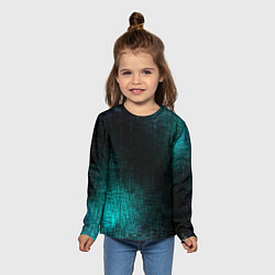 Лонгслив детский Потёртости красок, цвет: 3D-принт — фото 2