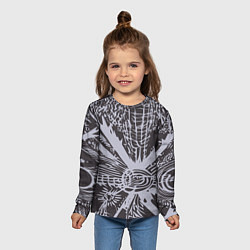 Лонгслив детский Графическая фантазия абстракт, цвет: 3D-принт — фото 2