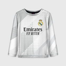 Лонгслив детский ФК Реал Мадрид, цвет: 3D-принт