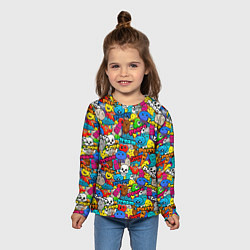 Лонгслив детский Dream party, цвет: 3D-принт — фото 2