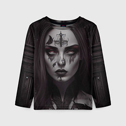 Лонгслив детский Готическая девушка Джелвира, цвет: 3D-принт
