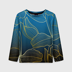 Лонгслив детский Vanguard floral pattern, цвет: 3D-принт
