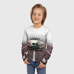Лонгслив детский Родстер BMW Z4, цвет: 3D-принт — фото 2