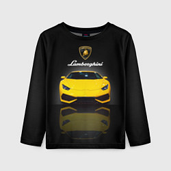 Детский лонгслив Итальянский суперкар Lamborghini Aventador