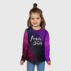 Лонгслив детский Angels of Death gradient space, цвет: 3D-принт — фото 2