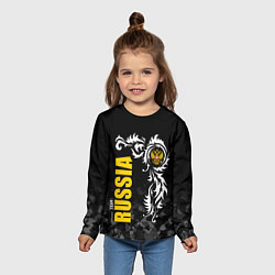 Лонгслив детский Russia national team: национальная сборная, цвет: 3D-принт — фото 2