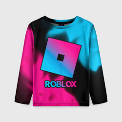 Лонгслив детский Roblox - neon gradient, цвет: 3D-принт