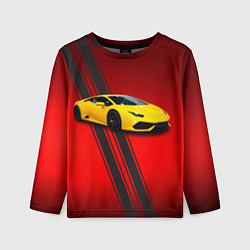 Лонгслив детский Итальянский гиперкар Lamborghini Aventador, цвет: 3D-принт