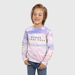 Лонгслив детский Bungo Stray Dogs sky clouds, цвет: 3D-принт — фото 2
